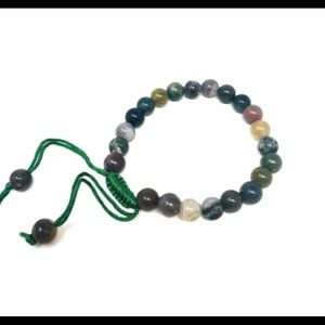 Indian agate thread bracelet